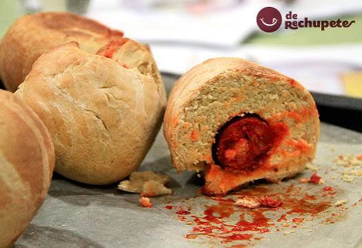 Chorizo-Stuffed Bread Roll