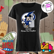 Be sure to check out our selection of tampa bay lightning hats and beanies to top off your look, including 2020 stanley cup hats. Mickey Mouse Tampa Bay Lightning 2020 Stanley Cup Champions Shirt Hoodie Tank Top Sweater And Long Sleeve T Shirt