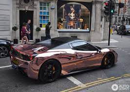 We process orders the same day they are received and offer free us shipping. Amazing Car Spotted In London Ferrari 458 Spider Ferrari Spider Gold Rosegold Beautiful