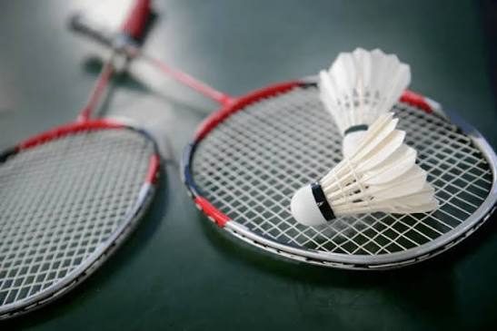 Badminton racket and shuttlecock
