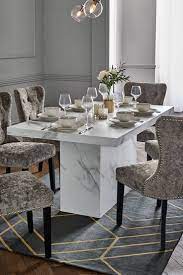 Bring fresh style into your home with our dining room table and chairs. Buy Marble Effect Pedestal Dining Table From The Next Uk Online Shop