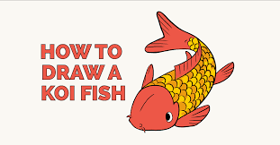 Draw a curved, loosely v shaped line at the side of the face, further detailing the outline. How To Draw A Koi Fish Really Easy Drawing Tutorial