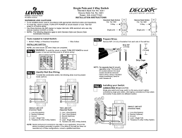 I have two leviton pr180 switches, they are signal pole, 3 way switches. Leviton Single Pole And 3 Way Switch Installation Instructions Pdf Download Manualslib