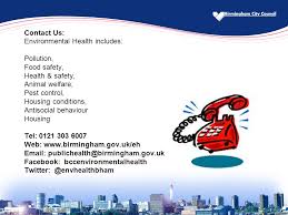 Contact our qualified team to address your pest problems, whether you are a small home or. Andy Hall Environmental Health Officer Birmingham City Council Regulation Enforcement My Future World Environmental Health Ppt Download