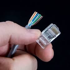 Pinch the wires between your fingers and straighten them out as shown. How To Crimp An Ethernet Or Rj45 Cable