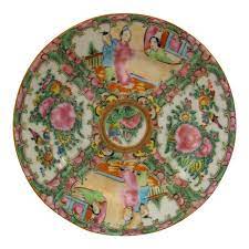 6 Porcelain Saucer Antique 1850 S Rose Medallion China In 2021 Vintage China Patterns Antique China Dishes Antiques