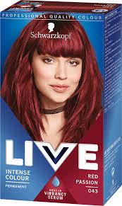 043 Red Passion Hair Dye By Live
