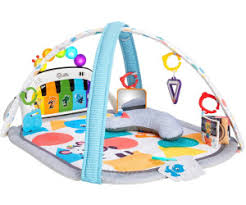 Um eine reizüberflutung zu vermeiden, solltest du dein kind erst ab dem vierten monat mit dem bogen alleine lassen. Baby Einstein 4 In 1 Spieldecke Kickin Tunes Ab 58 99 Preisvergleich Bei Idealo De