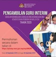Pengambilan Guru Interim Di Sekolah Kebangsaan Dan Sjkc 2020 Guru Dan