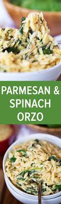 Parmesan And Spinach Orzo Table For Two Recipes Food Dishes Pasta Dishes