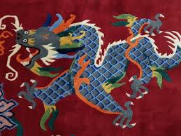 Chinese Tibet Dragon Rugs carpet 202 cm x 124 cm - Catawiki