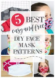 And you can watch the video tutorial on youtube. The 5 Best Easy And Free Fabric Face Mask Patterns Sewcanshe Free Sewing Patterns Tutorials