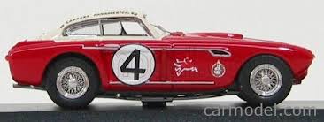 The ferrari 340 mexico was a ferrari sports racing car which was intended for the 1952 carrera panamericana. Art Model Art084 Scale 1 43 Ferrari 340 Mexico Ch 0222 Vignale Coupe N 4 Carrera Panamericana 1953 P Hill R Ginther Red White