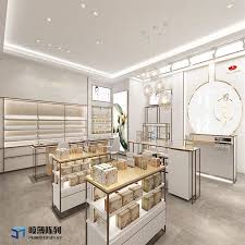 Factory Direct Sale Acrylic Mdf Makeup Cosmetic Display Stand In Shopping Mall Displaystand Makeupdisplays Retail Furniture Shop Interiors Boutique Interior