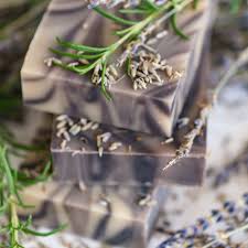 The loofah is completely embedded through the whole soap, great for your feet and rough spots! Natural Soap Lavender Rosemary Chagrin Valley Soap