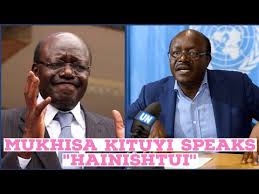 He has an extensive background as an elected official, academic and holder of high government office. Mukhisa Kituyi Speaks After His Video Went Viral Hainishtui Youtube