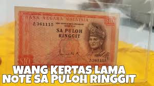 Rm10 2nd series ismail ali. Ini Wang Kertas Lama Note Sa Puloh Ringgit Mencari Guru Untuk Di Proses Youtube