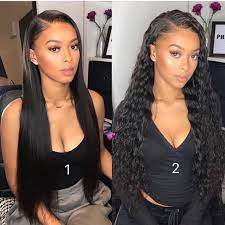A black woman's hair is her crowning glory. Today Only Hair Brazilian Straight Virgin Hair 3 Bundles With 4 4 Lace Closure 100 Human Hair Wig Hairstyles Straight Human Hair Stylish Short Hair
