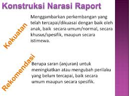 Contoh Catatan Guru Di Raport Paud Berbagai Contoh