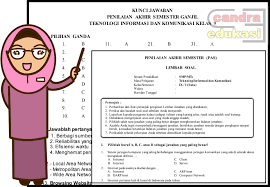 Soal Pas Tik Kelas 9 Semester 1 Tahun 2019 2020 Administrasi Sekolah Sd Mi Smp Mts Sma Ma Smk