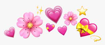 Broken heart, arrow and star illustration. Flowers Emoji Hearts Apple Stars Sparkle Cute Heart Emoji Crown Transparent Hd Png Download Kindpng