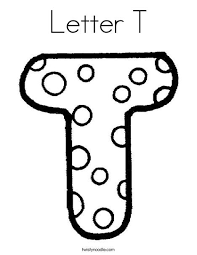 Letter T Coloring Page Alphabet Coloring Pages Letter T Lettering