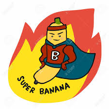Fire computer icons flame, free s of fire, leaf, orange png. Super Banana Hero On Fire Cartoon Logo Vector Illustration Royalty Free Cliparts Vectors And Stock Illustration Image 137040965