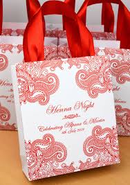 35 Henna Night Gift Bags With Satin Ribbon Handles Your Etsy In 2020 Wedding Party Gift Bags Indian Wedding Favors Henna Night