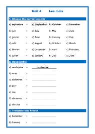 Encourage your children to conduct independent research about where different animals live with the help of these habitats ks1/ year2 fact file activity worksheets.to use these sheets, somebody (either the teacher or the student themselves) must choose an animal to research. French Months Les Mois Simple Worksheet Studio Expo Teaching Resources