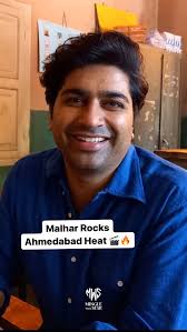 Shooting in Ahmedabad’s heat, but @malhar028 ‘s energy is 🔥!  #JaiMataDiLetsRock 🎬, (Malhar thakkar, Ahmedabad, chello diwas, gujarati  films, heatwave)