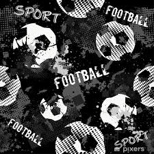 Vous en avez assez des paysages paisibles génériques, des galaxies tourbillonnantes ou des motifs géométriques abstraits ? Rideau Occultant Modele Sans Couture Abstrait Pour Les Garcons Modele De Football Modele Urbain De Grunge Avec Ballon De Football Fond D Ecran Sport Sur Fond Noir Avec Des Taches Multicolores Motif De