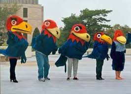 Early Versions Of The Kansas Jayhawk Mascot Big Jay Mascot Kansas Jayhawks Kansas