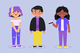 Una persona transgénero es aquella a la cual le asignaron un género al. Ilustracion De Personas No Binarias Planas Organicas Vector Gratis
