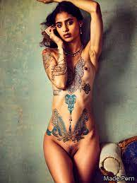 Porn image of tattoos piercing skinny indian perfect body photo 20 nude  created by AI