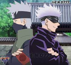 Kakashi Hatake Et Satoru Gojo By End7777 On Deviantart Anime Akatsuki Anime Neko Anime Crossover