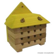 Mini Ruche A Abeilles Bird House Outdoor Decor Bees Knees