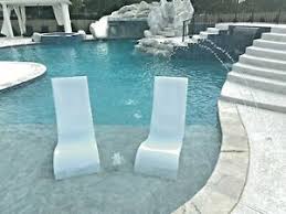 You can have chitchats, have a drink or munch snacks while in the pool. Luxury Lounger Pool Chaise Lounge Chair For Ledge In The Water Set Of 2 Chairs Ebay