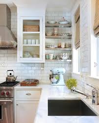 Benice stick on subway imitation marbling tile, bathroom tiles sticker waterproof peel and stick backsplash adhesive wall tiles kitchen diy 3d 4x8(23 tiles)califonia blue. Matte Or Glossy For Subway Tile In White Kitchen