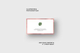 Business Card Monstera Rosegold Business Cards Corporate Identity Elegant Business Cards Business Cards Elegant