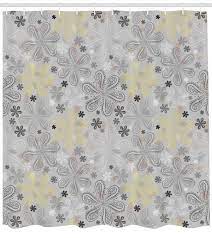 Grey And Yellow Shower Curtain Ethnic Bohem Style Paisley Print Flowers Dots Art Image Fabric Bathroom Set With Hooks Pale Grey Black And White By Ambesonne Walmart Com Walmart Com Moroccan shower curtain antique doors morocco yellow doorknob ornamental carved intricate bathroom curtains decor set. grey and yellow shower curtain ethnic bohem style paisley print flowers dots art image fabric bathroom set with hooks pale grey black and white by