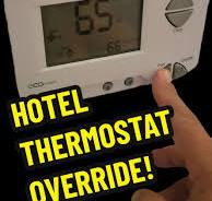 TELKONET ECOSMART THERMOSTAT override hack! #hotelthermostat #thecoolestair  #ecosmart