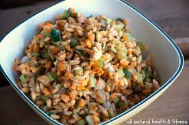 Fig & Sprouted Spelt Berry Salad | Veggielover