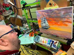 Second animal action: hello, I am a from the neck down paralysed  mouthpainter. These are expressive animal painting of mine. To be  continude:-) copyright: vdmfk