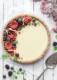 No Bake White Chocolate Ganache Tart Vegan Gluten Free Nm Meiyee Recipe Thanksgiving Desserts Food Chocolate Ganache Tart