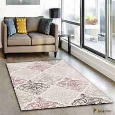 Dinarsu Salon Hali 170x250 Roma Ra003065 Krem Pembe Ev Dekoru Halilar Tasarim