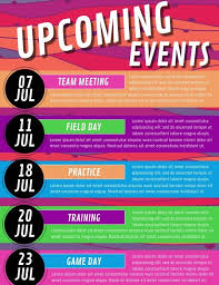 Upcoming Events Events Calendar Design Event Calendar Event