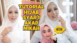 8 inspirasi jilbab syari untukmu calon pengantin yang sedang via diharap gambar di atas supaya membantu kalian buat melaksanakan cara hijab dengan melihat cara memakai hijab akad nikah. Tutorial Hijab Syar I Akad Nikah Simple Dan Anggun Youtube