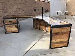 Industrial Reclaimed Wood Desk Reclaimed Wood Desk Industrial Style Desk Industrial Desk