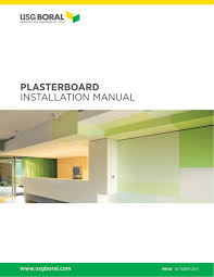 Boral gypsum joint powder 20kg. Plasterboard Installation Manual