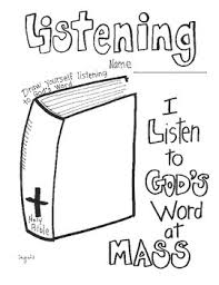 It is his divine will that young people come to faith in jesus christ and find salvation through the gospel and the work of the holy spirit to bring them to faith. Catholic I Listen To God S Word At Mass By Ingrid S Art Tpt